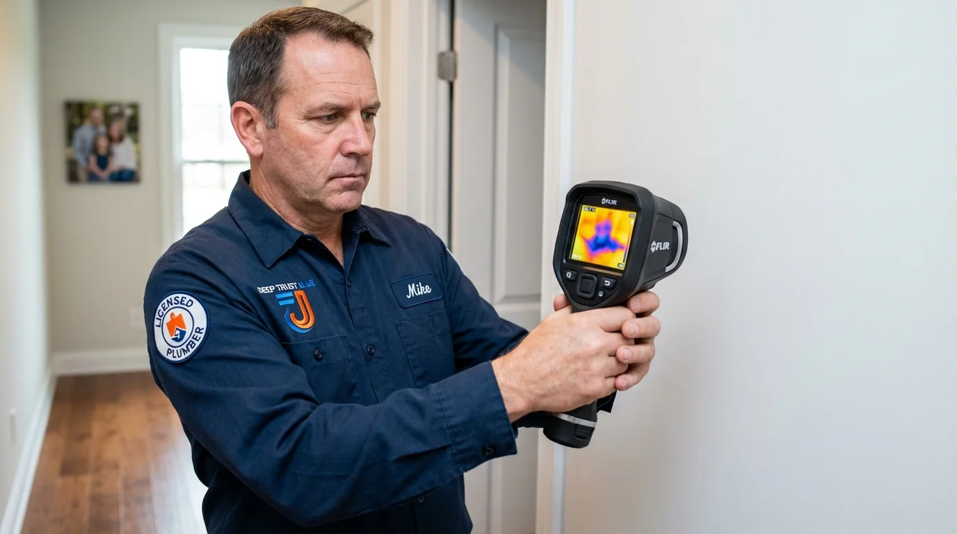 Thermal imaging leak detection by Johns Plumbing LLC in Sebastopol